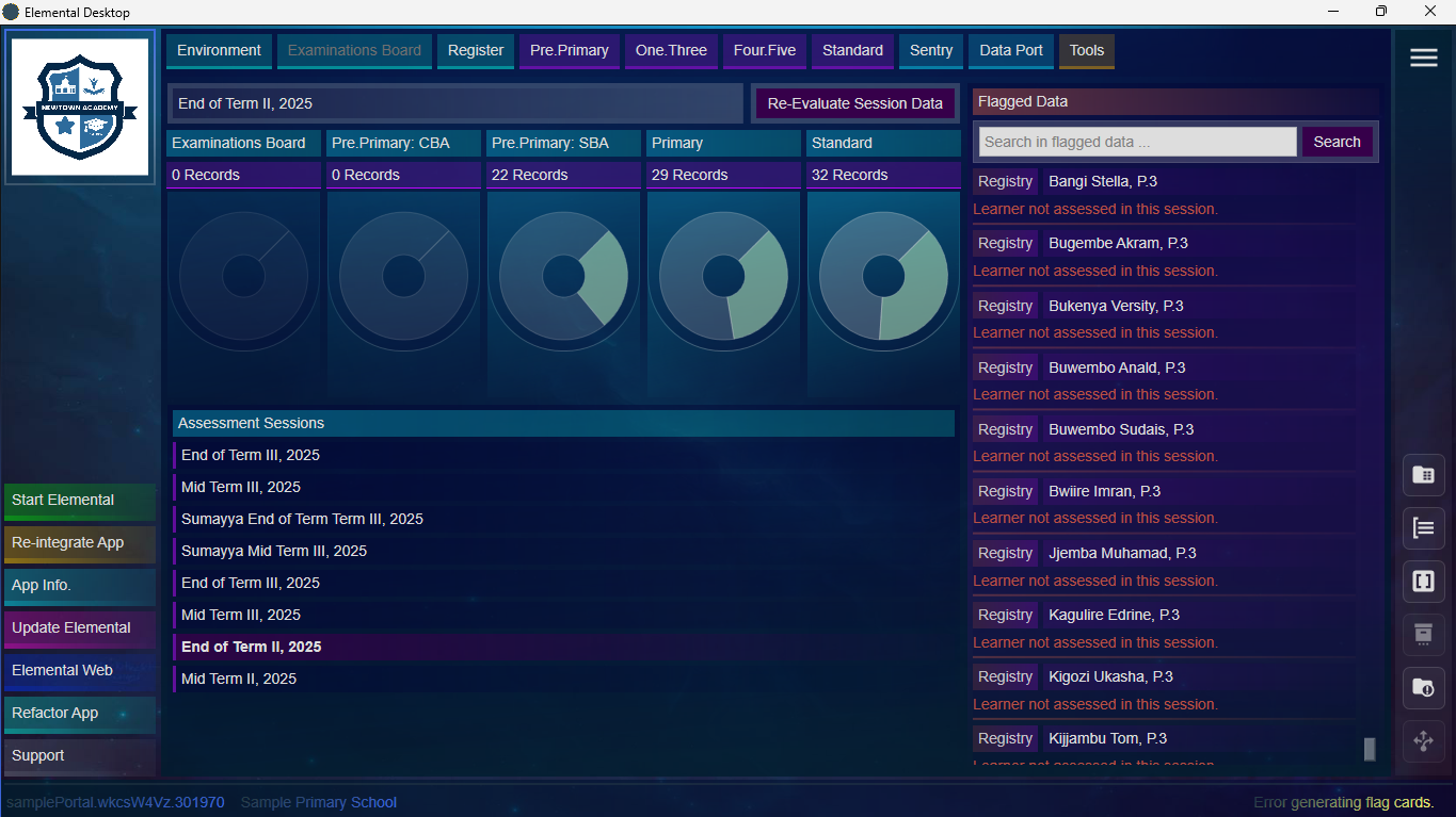 Elemental Home Screen